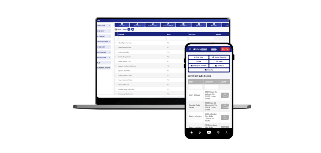 Web Tabanlı Stok Şube Takip