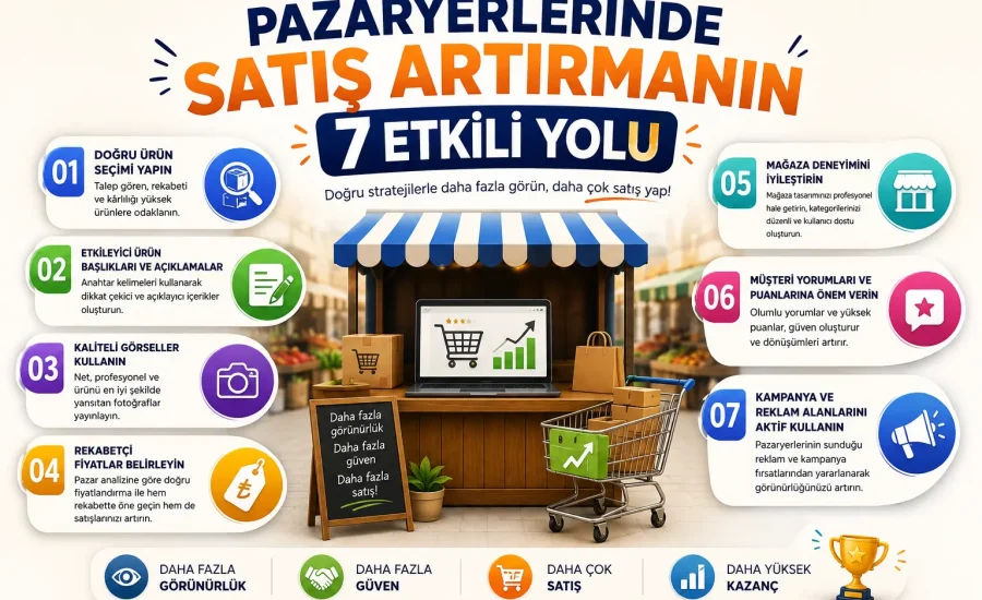 Pazaryerlerinde Satış Artırmanın 7 Etkili Yolu