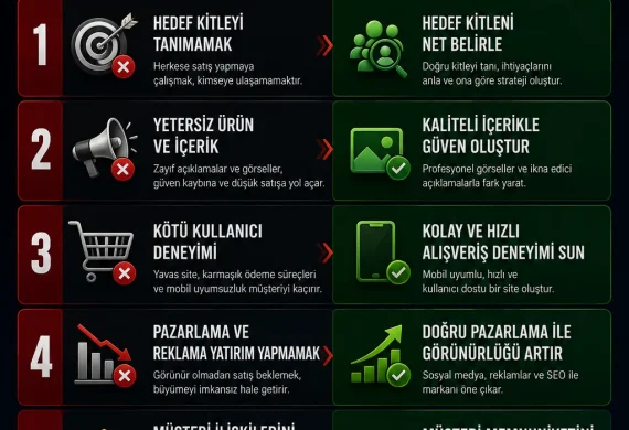 E-Ticaret Yapanların En Büyük 5 Hatası ve Çözümleri